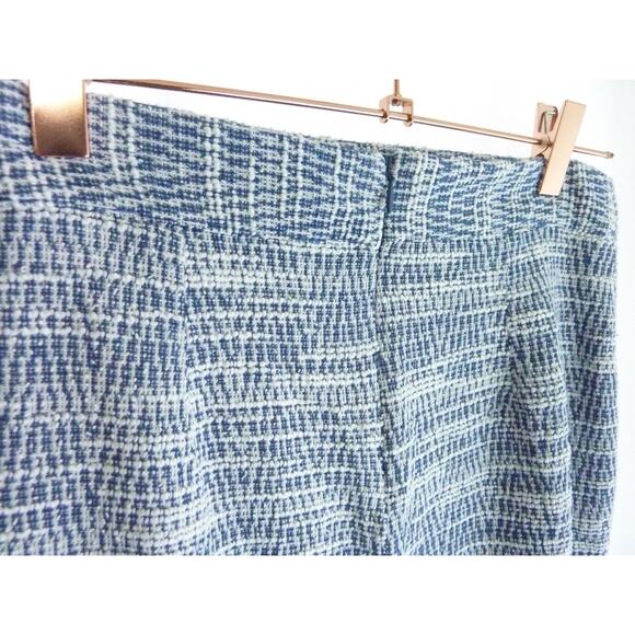 Banana Republic Blue White Knit Pencil Skirt 0 - Picture 4 of 5